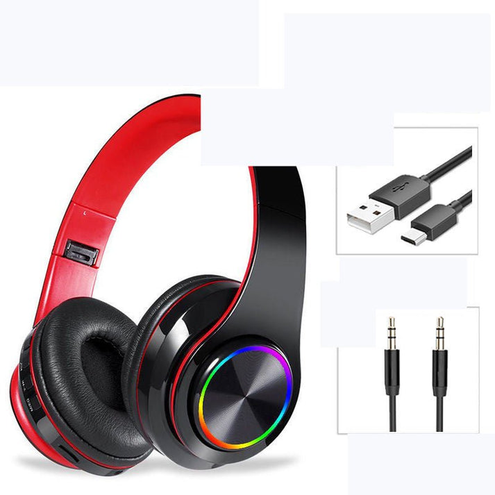 * **LED wireless Bluetooth gaming headphones**   سماعات ألعاب لاسلكية بتقنية البلوتوث مع إضاءة LED